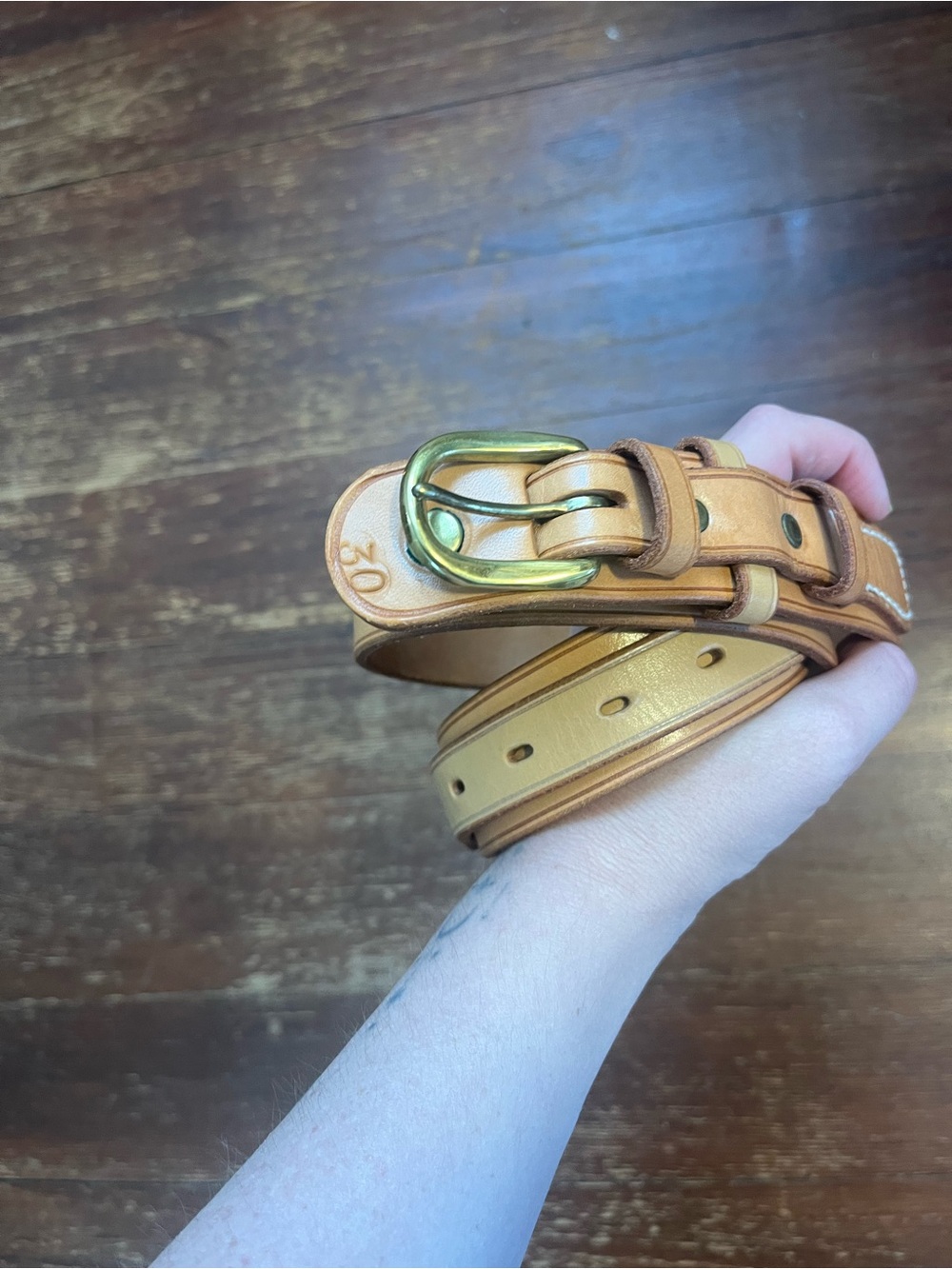 western style leather belt
